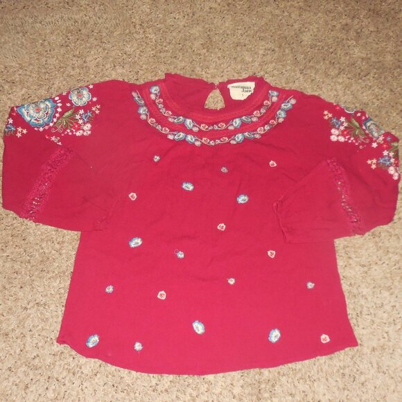 Savanna Jane Tops - Savanna Jane Red Top Blouse S